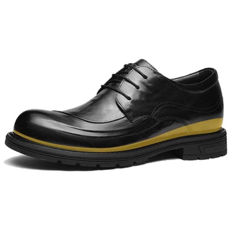 Мужские массивные туфли VOLO, Black Lace-Up Height-Increasing 379V7211N