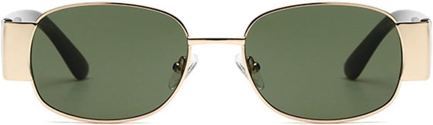 

Ретро овальные солнцезащитные очки для женщин, модные панк-очки, черные и желтые, защита от УФ-излучения UV400, модные квадратные солнцезащитные очки для мужчин helena, C2