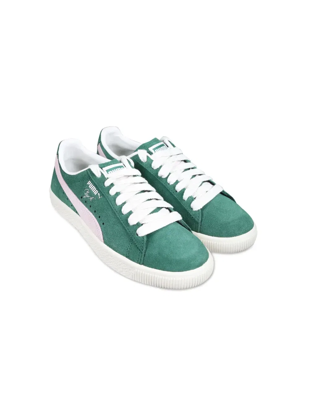 Кроссовки Clyde Puma Kids, зеленый — фото 2