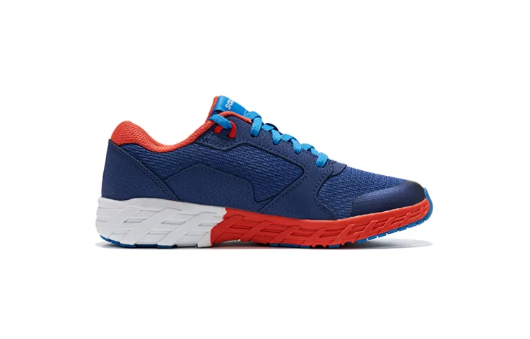 Детские беговые кроссовки Saucony Wind 2.0 Lace сине-красные — фото 4