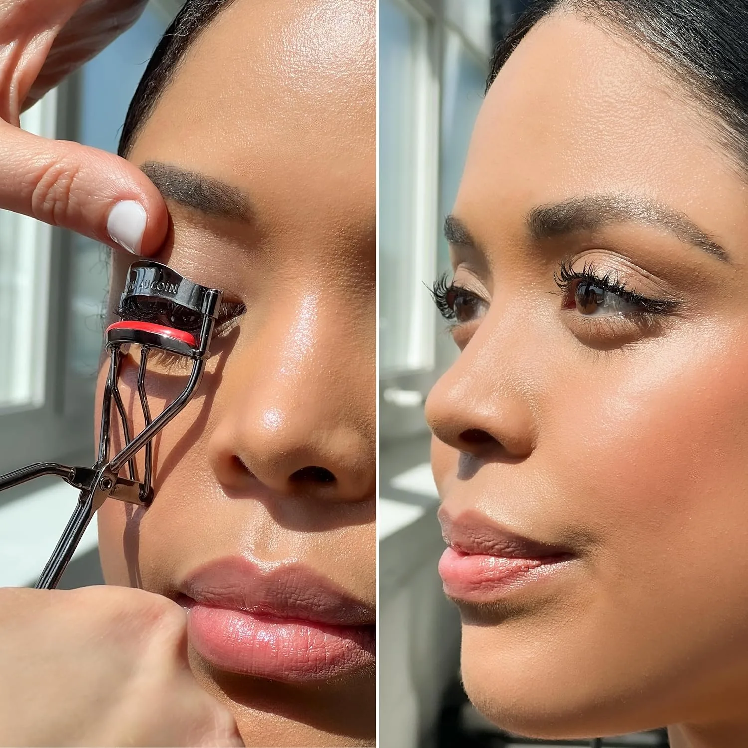 Kevyn Aucoin Eyes Tell All набор из 3 предметов: профессиональная щипцы для завивки ресниц, тушь Volume Mascara и жидкая подводка Precision Liquid Liner в черном цвете, Gold box — фото 3