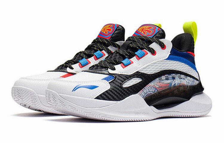 Баскетбольные кроссовки Pioneer Spirit TEAM2.5 для детей GS Mid-top белые/черные Lining Young — фото 3