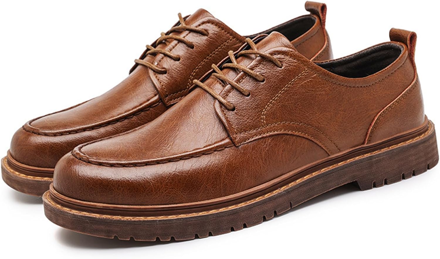 

Мужские модные классические ретро-оксфордские туфли, современные удобные туфли без шнуровки, оксфордские кроссовки на шнуровке, классические повседневные британские универсальные туфли-лоферы для вождения Xoekd, коричневый