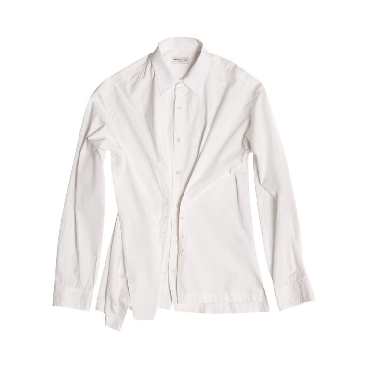 

Рубашка Dries Van Noten Coulter Shirt 'White', кремовый