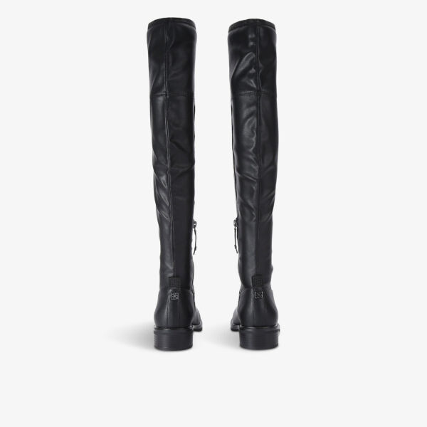 Сапоги Tisha из искусственной кожи на плоской подошве до колена Kg Kurt Geiger, черный — фото 3