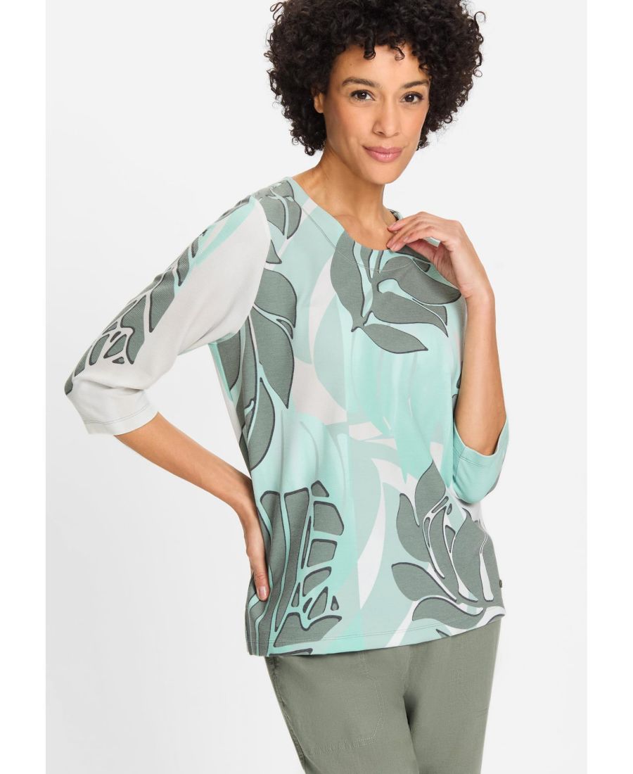 

Женская трикотажная футболка Tropic Palm Leaf Olsen, Jungle khaki, Зеленый, Женская трикотажная футболка Tropic Palm Leaf Olsen, Jungle khaki