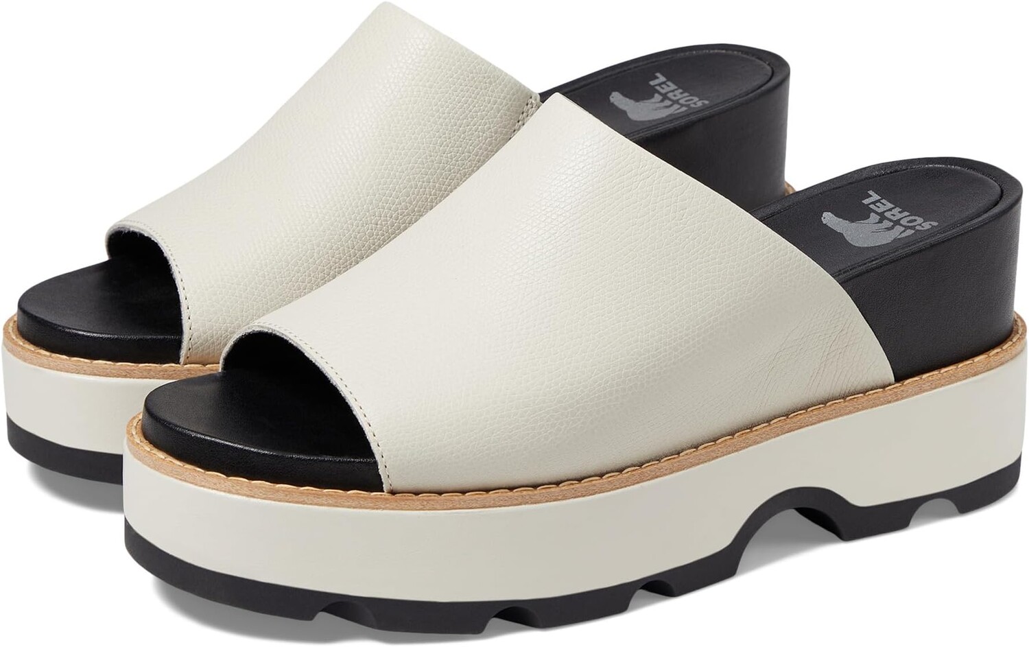 

Сандалии SOREL Joanie IV Slide Wedge, цвет Chalk/Black