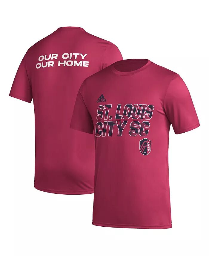 

Мужская красная футболка St. Louis City SC Team Jersey Hook AEROREADY adidas