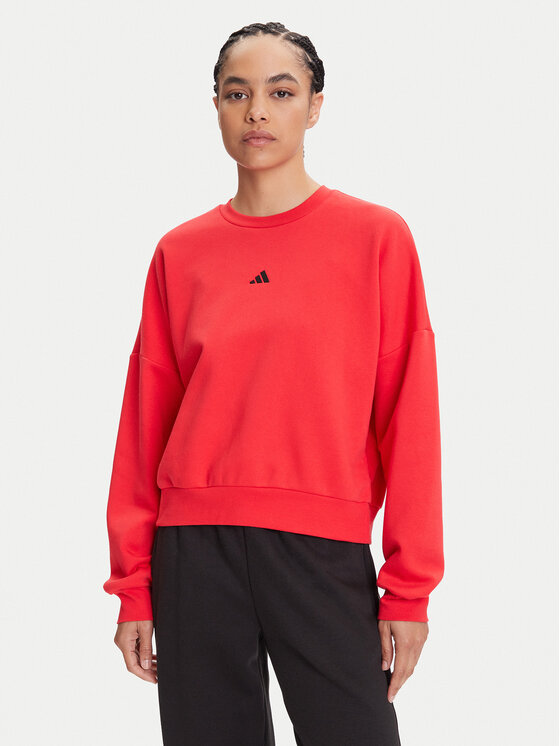 

Свитшот loose fit Essentials Small Logo Feelcozy JI6061 Adidas, красный