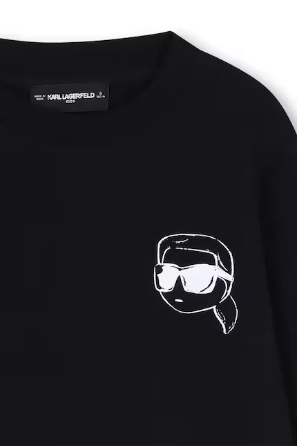 Кофта детская Karl Lagerfeld, черный — фото 3