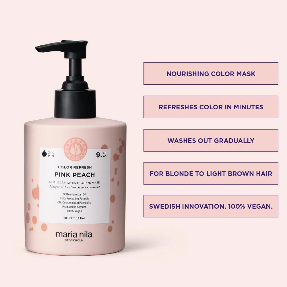 Маска-уход для осветленных волос «Colour Refresh Pink Peach 9.46» от Maria Nila Maria Nila — фото 3