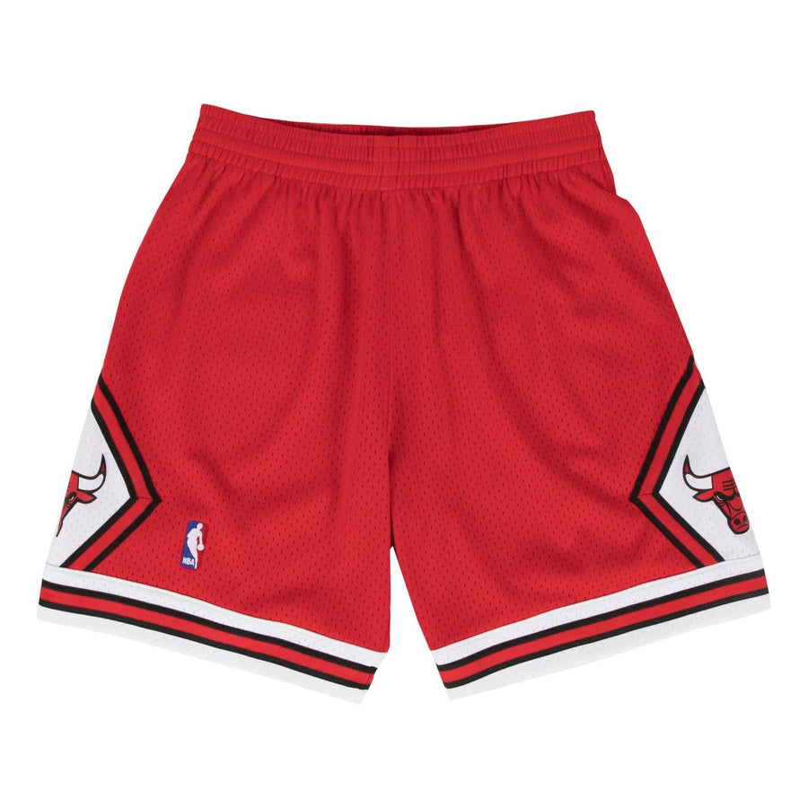 

Спортивные шорты Mitchell & Ness NBA Swingman Shorts Chicago Bulls Road 1997-98 'Red White', красный