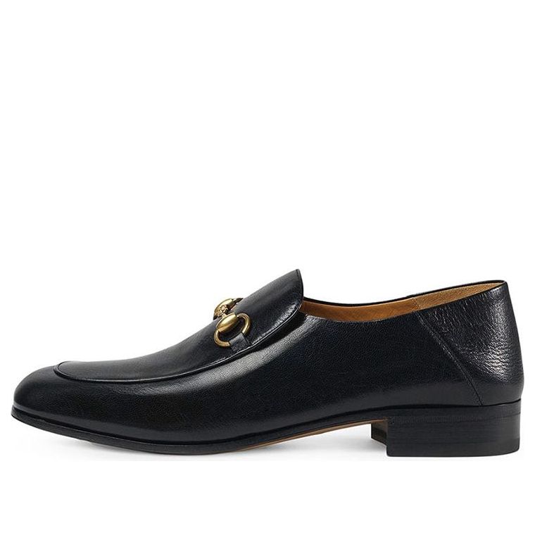 

Кроссовки Gucci Horsebit Slip On Loafer 'Gold-Tone Black Leather'