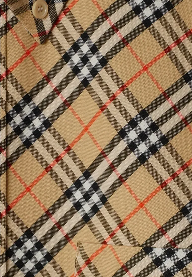 Рубашка мужская Burberry 81040721, хлопок, бежевая — фото 4