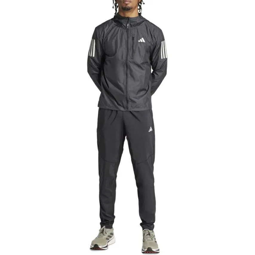 Спортивные штаны из трикотажа Adidas AEROREADY Own The Run Black — фото 3