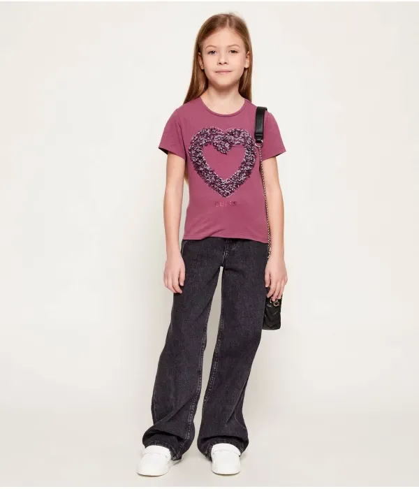 Футболка regular fit Guess, фиолетовый — фото 2