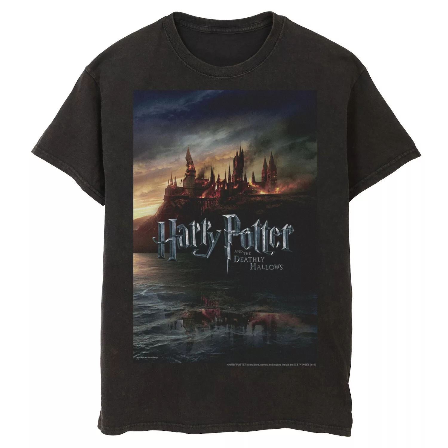 

Мужская футболка с плакатом Хогвартса и «Дары смерти» Harry Potter