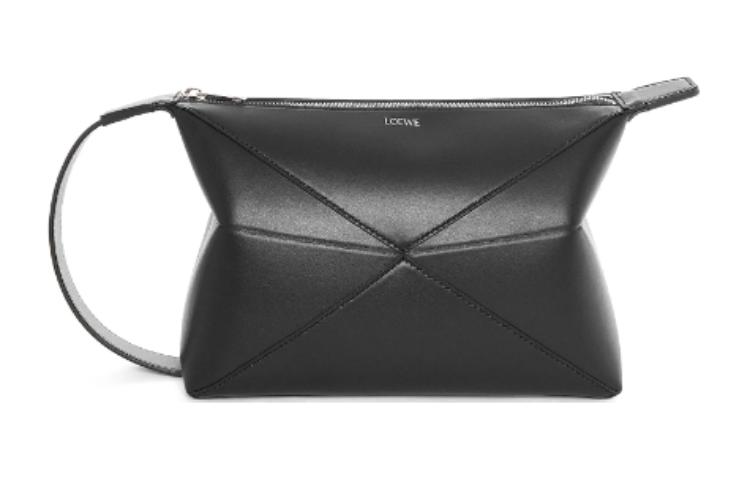 

LOEWE Косметичка из коровьей кожи для мужчин, черная