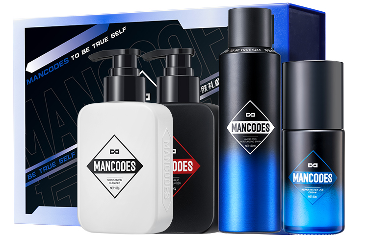 MANCOES Набор для ухода за кожей niacinamide heart promise увлажняющий очищающий осветляющий против черных точек — фото 3