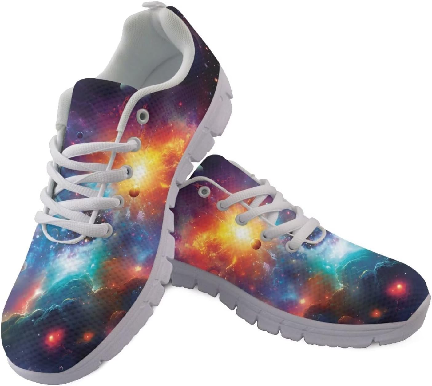 

Кроссовки Jeiento Galaxy для женщин и мужчин, сетчатые, дышащие, для бега по дороге, с нескользящей подошвой, на шнуровке, спортивная обувь, взрослые тренеры