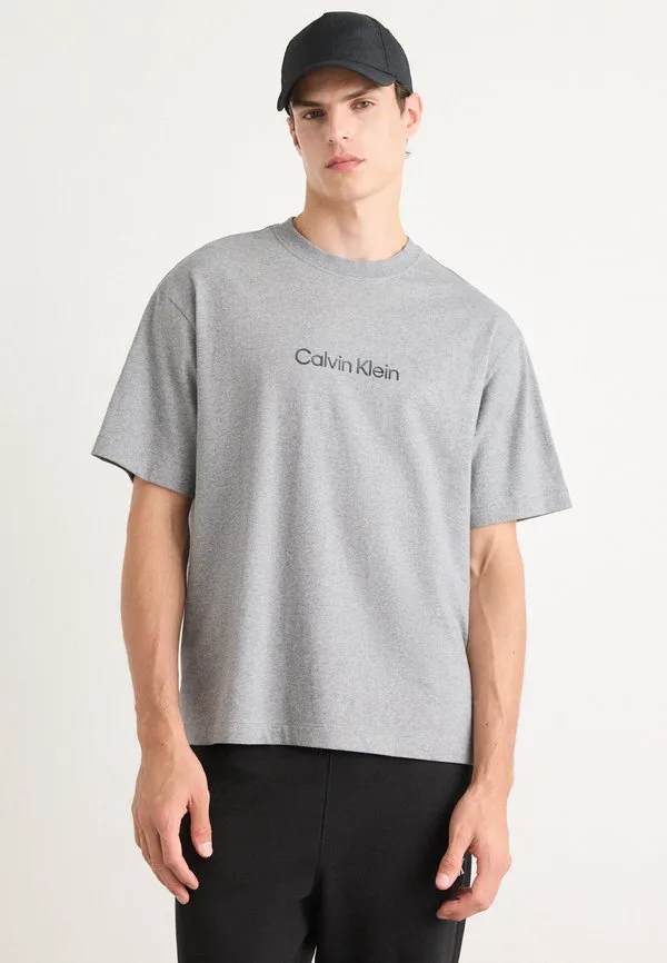 Стандартная футболка с логотипом. Calvin Klein, Medium Grey Heather