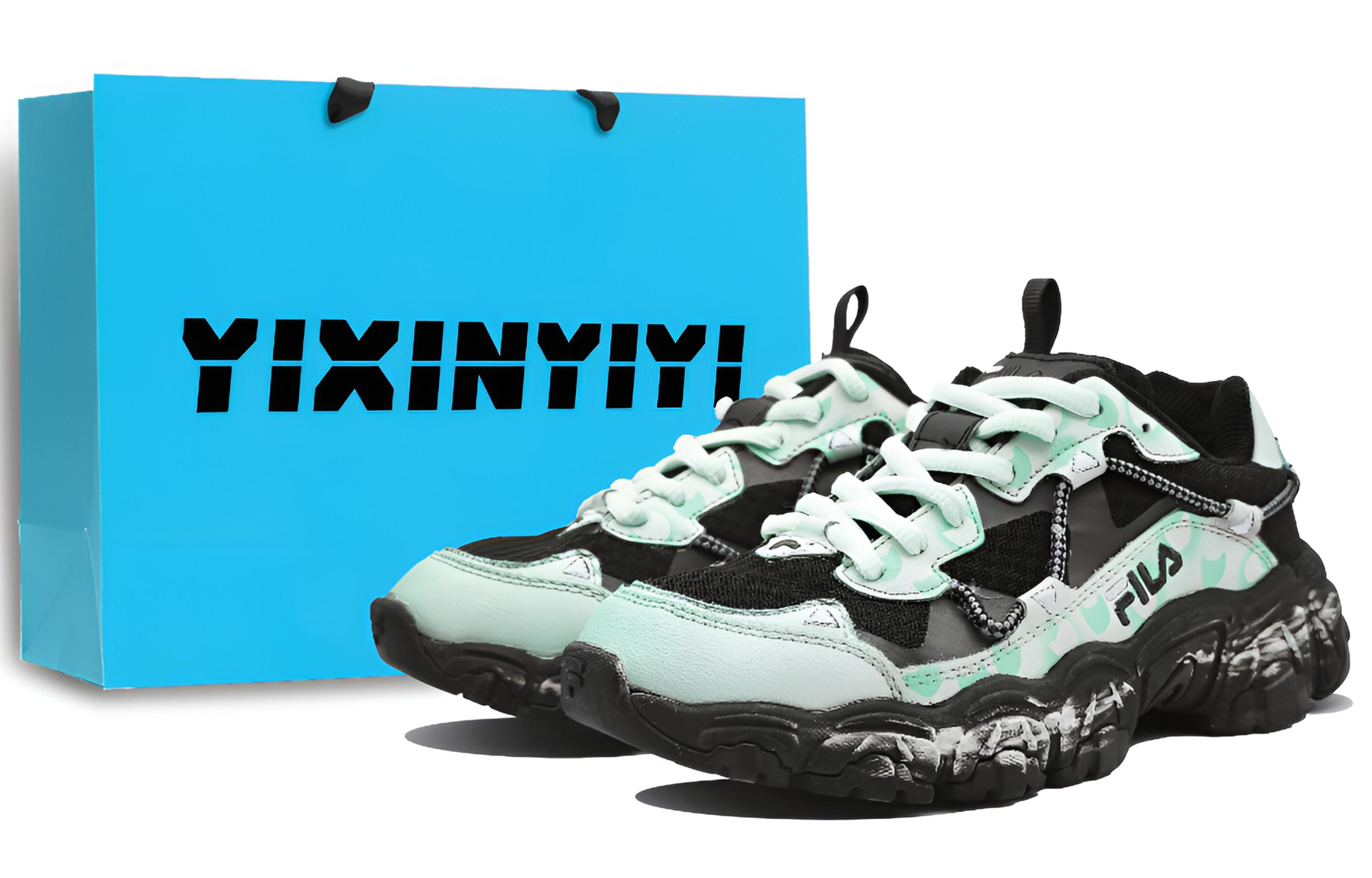 

Fila Износостойкие низкие повседневные кроссовки для бега, унисекс, ярко-зеленый цвет