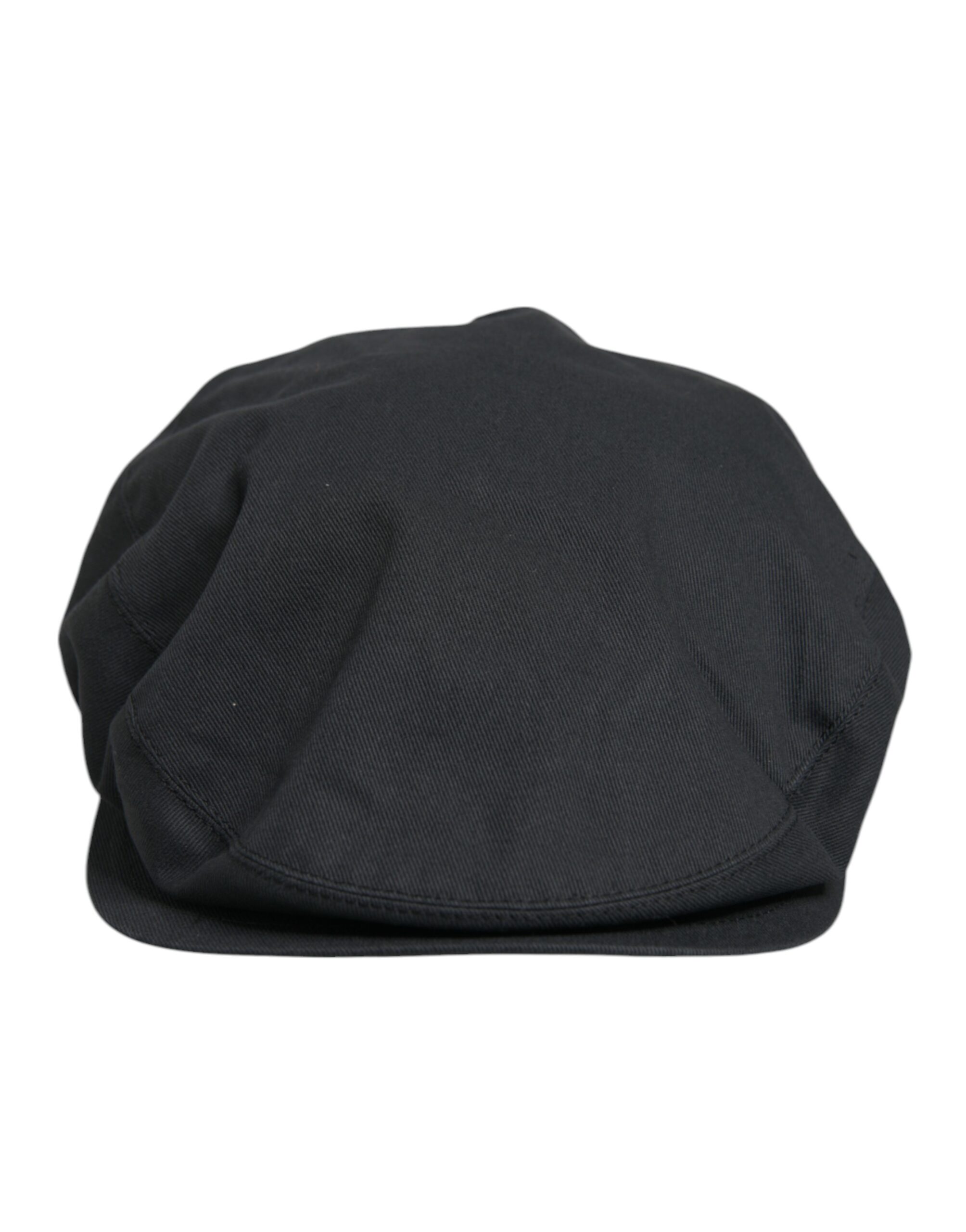 

Черная хлопковая шляпа Newsboy Capello Cabbie Hat Dolce & Gabbana