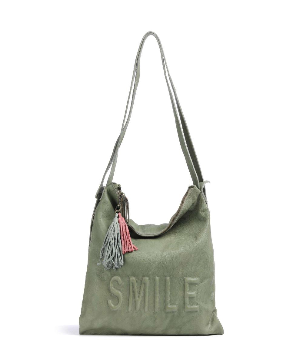 

Рюкзак Paoliweg 3 из зернистой коровьей кожи Taschendieb Wien, зеленый