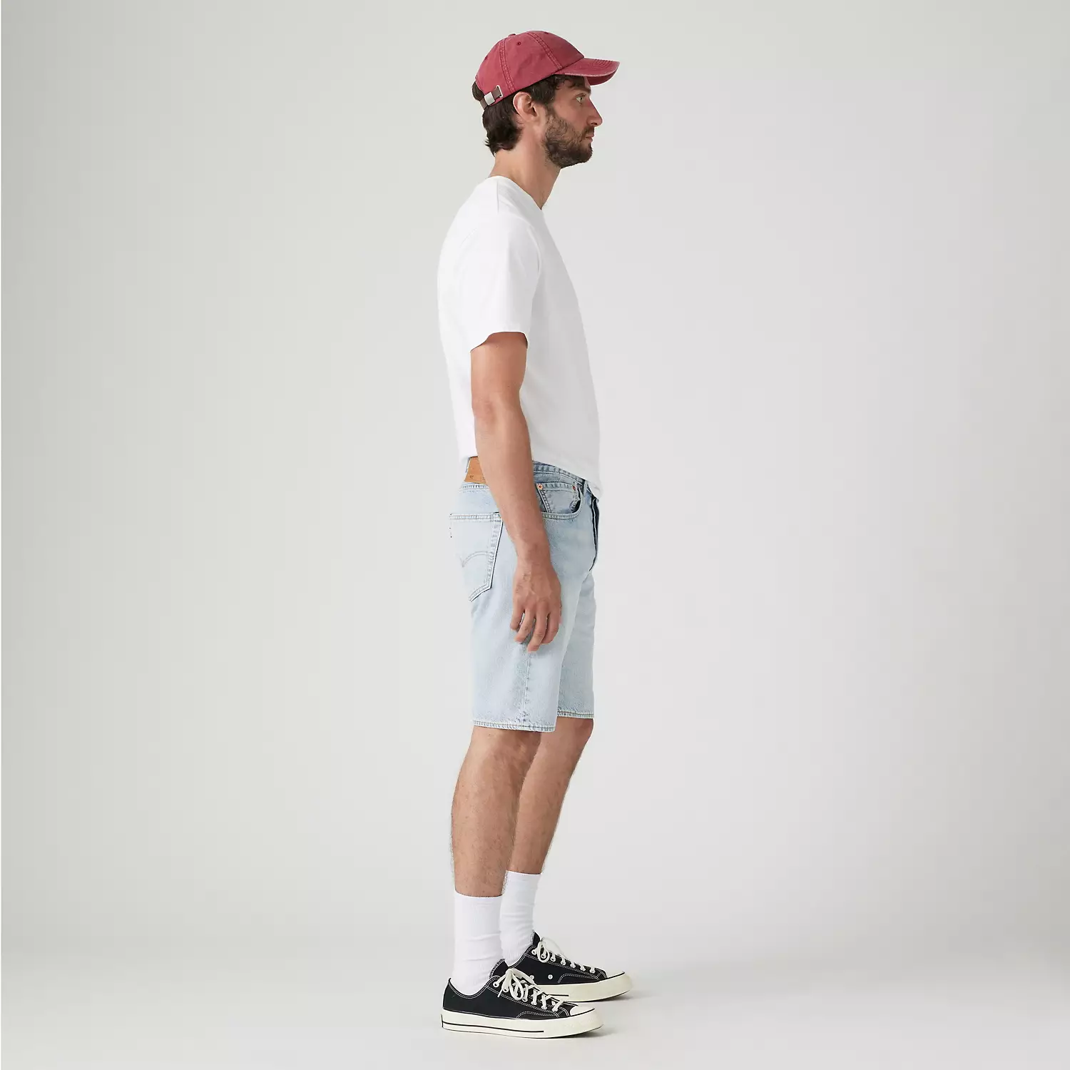 501 Оригинальный крой Легкие 9-дюймовые мужские шорты Levi's, цвет Light Thread - Light Wash — фото 4
