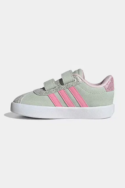 Кроссовки детские VL COURT 3.0 Adidas, бирюзовый — фото 4
