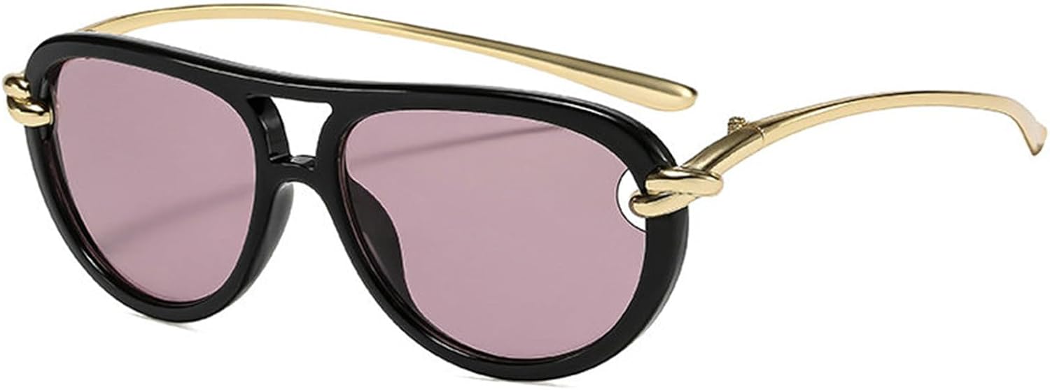 

Солнцезащитные очки Helena с двойной перемычкой, увеличенного размера, для женщин и мужчин, в стиле ретро, ​​модные очки-пилот, роскошный трендовый дизайн, солнцезащитные очки, C7