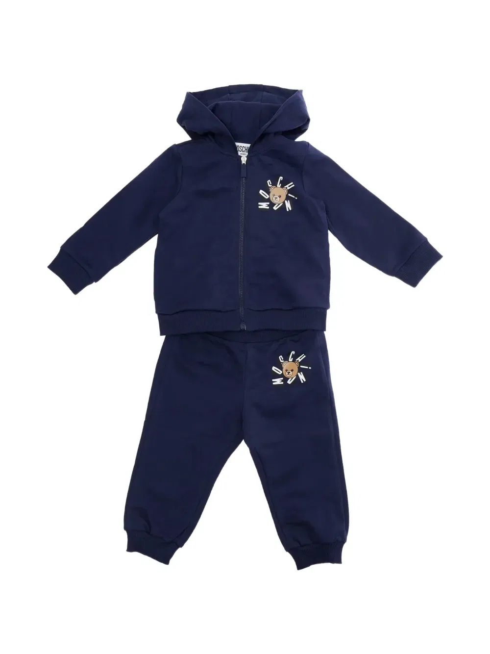 Спортивный костюм медведя Moschino Kids, синий