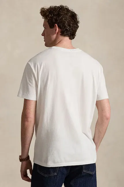 Футболка хлопковая T-shirt Polo Ralph Lauren, белый — фото 2