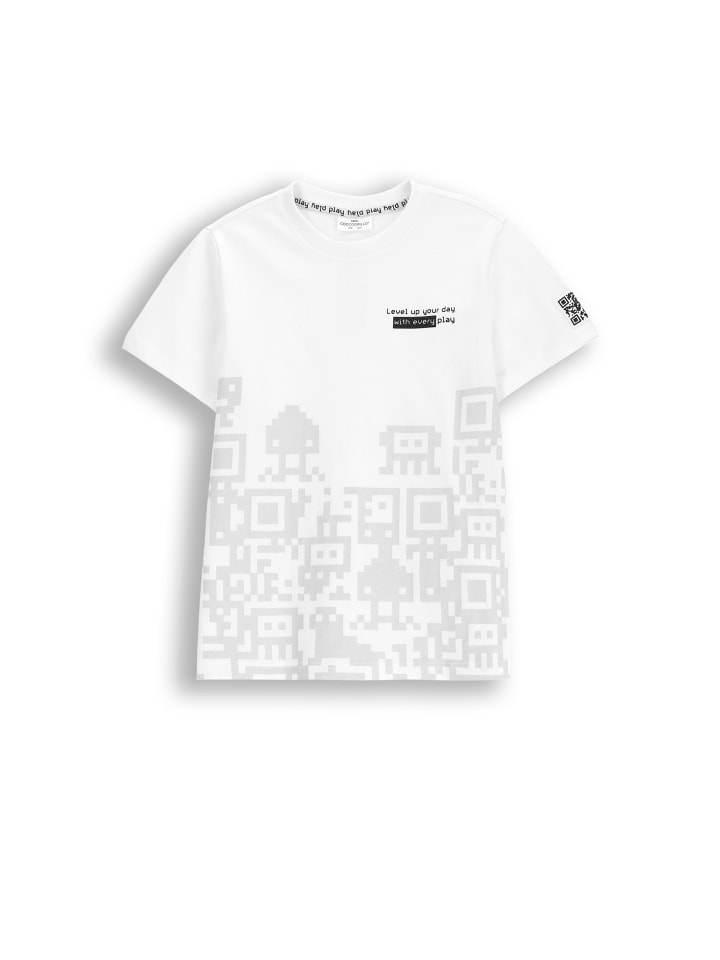 

Белая футболка с короткими рукавами Coccodrillo