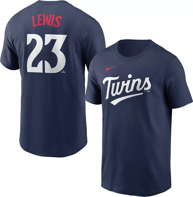 

Мужская темно-синяя футболка Nike Minnesota Twins Royce Lewis #23