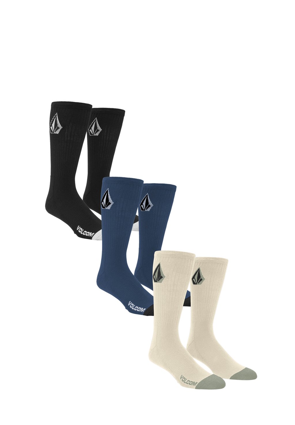 

Спортивные носки FULL MIX 3 PACK Volcom, хаки