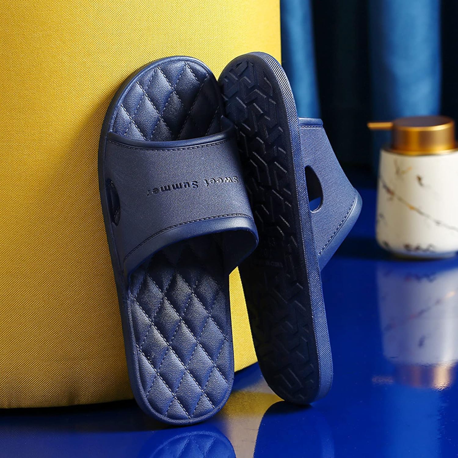 

Сандалии для рефлексотерапии для мужчин и женщин, массажные тапочки для ног для мужчин и женщин, летние сандалии и тапочки, домашние легкие тапочки на мягкой подошве, темно-зеленые, размер 37-38 Sonze