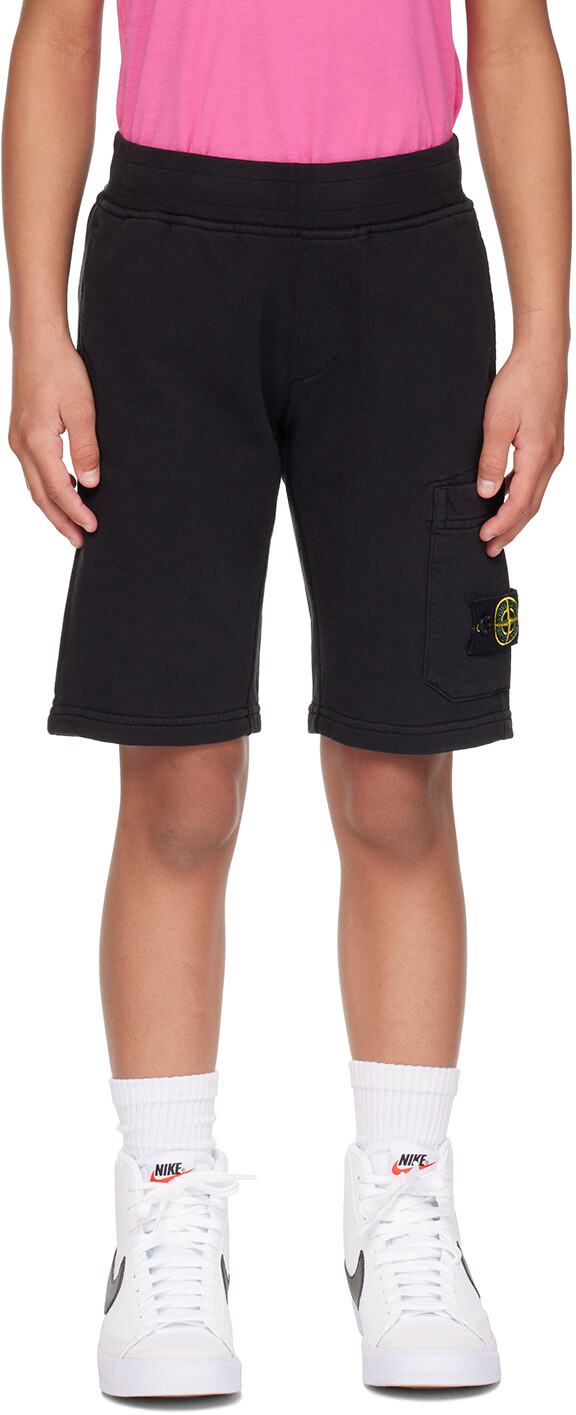 

Детские шорты с нашивками Stone Island Junior