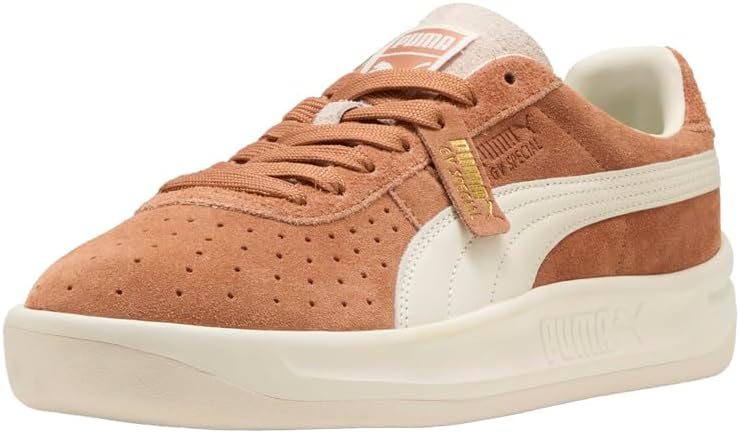 Мужские кроссовки PUMA Gv Special из замши на шнуровке, повседневные - коричневые — фото 2