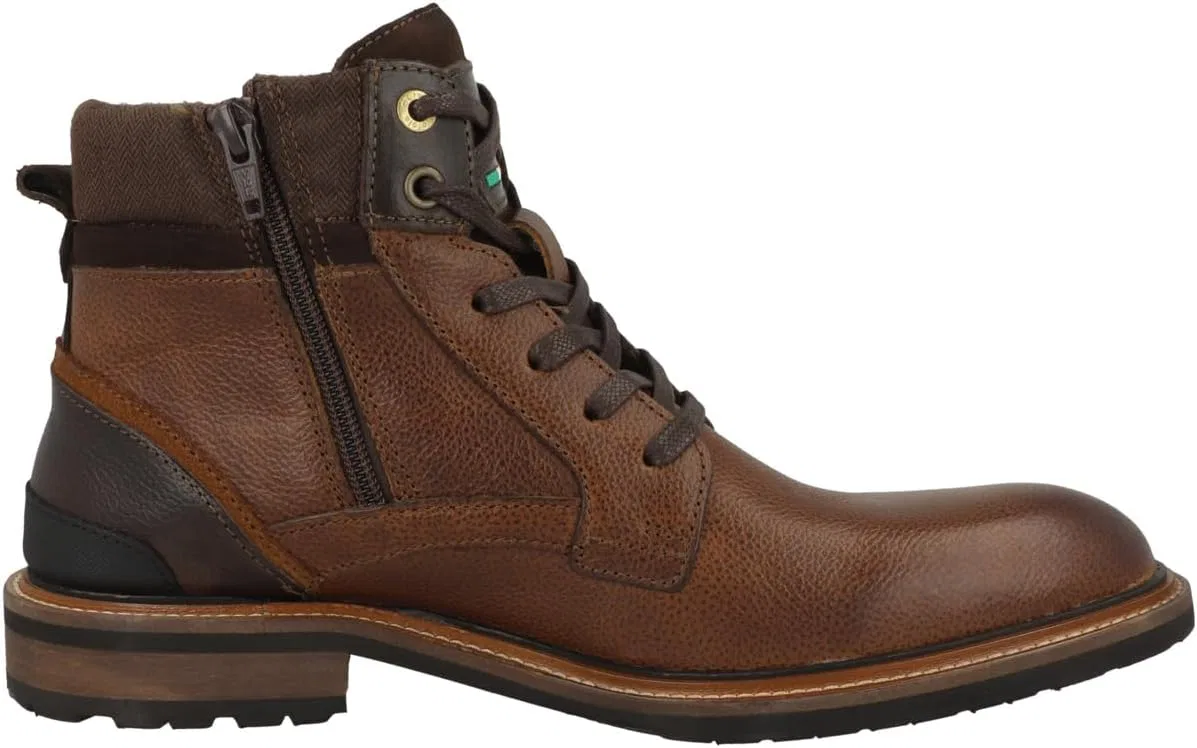 PANTOFOLA D'ORO 1886 Pantofola D'ORO Pantofola d'ORO Pizzoli Uomo Высокие мужские ботинки на шнуровке с аппликацией-лейблом, коричневые, 42 EU — фото 4