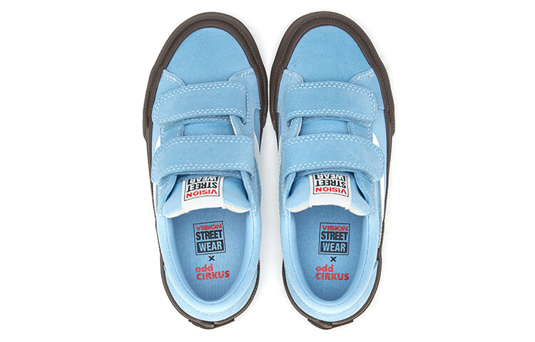 Детские парусиновые туфли Детские низкие, вымытые, синие Vision Street Wear, синий — фото 4