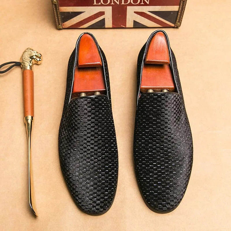 Лоферы SWZEC Milano Italian Suede, Black — фото 3