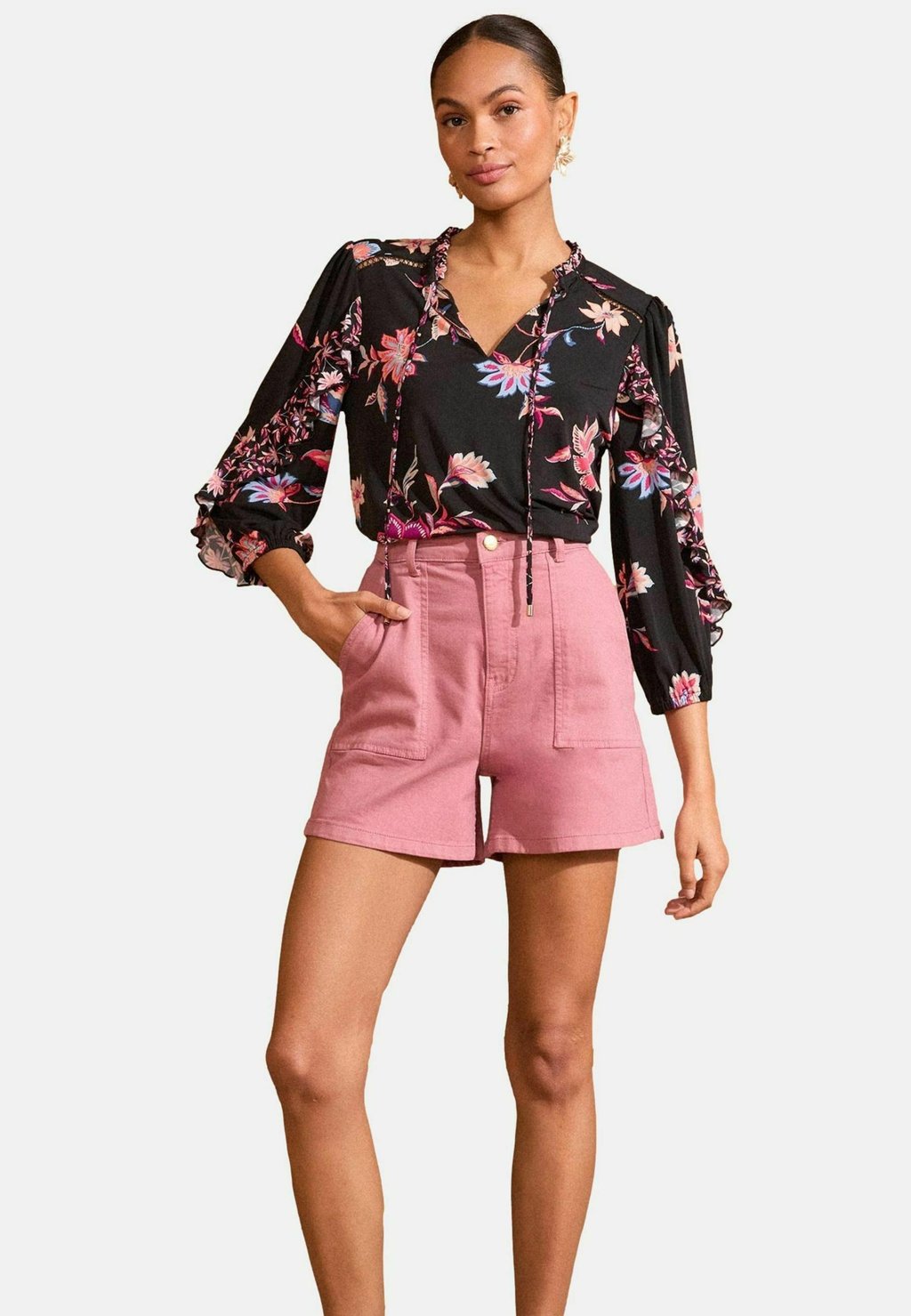 

Блуза REGULAR FIT - FRILL NECK Love & Roses, розовый