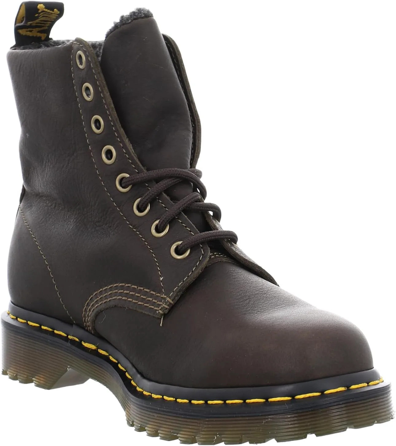 

Ботинки Dr. Martens Unisex-Adult 1460 из искусственной кожи Grizzly с подкладкой из искусственного меха. Модные, оливковый