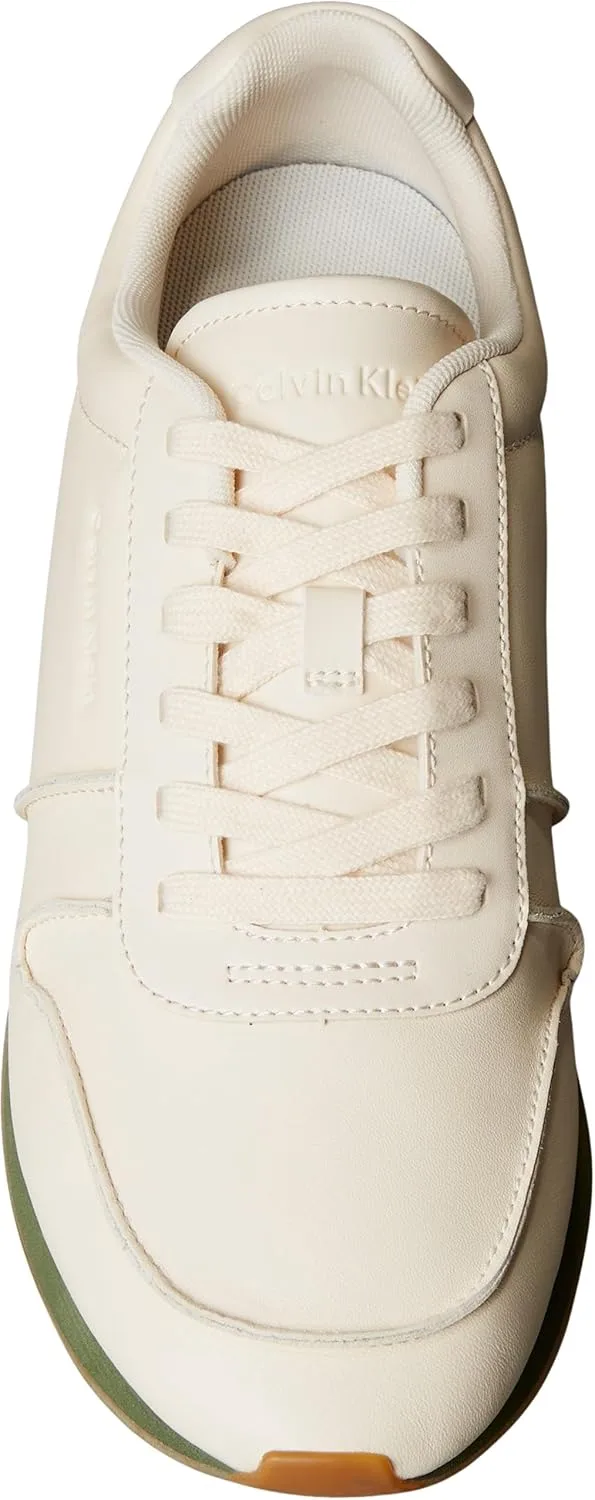 Мужские кроссовки Calvin Klein Retro Runner на шнуровке LTH Pinch Ym0ym01455 Low Top, белый — фото 4