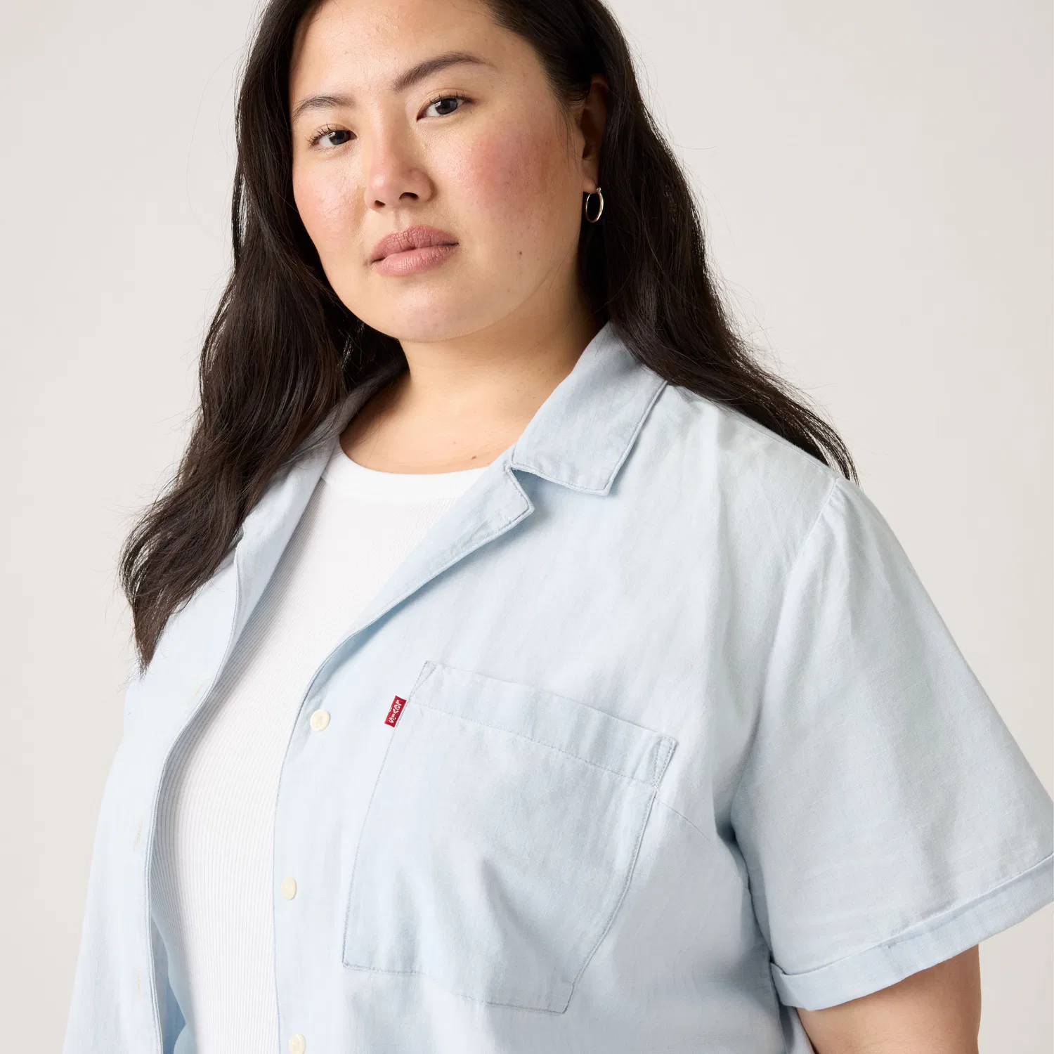 Рубашка Bennie Camp (большой размер) Levi's, Light Wash — фото 2