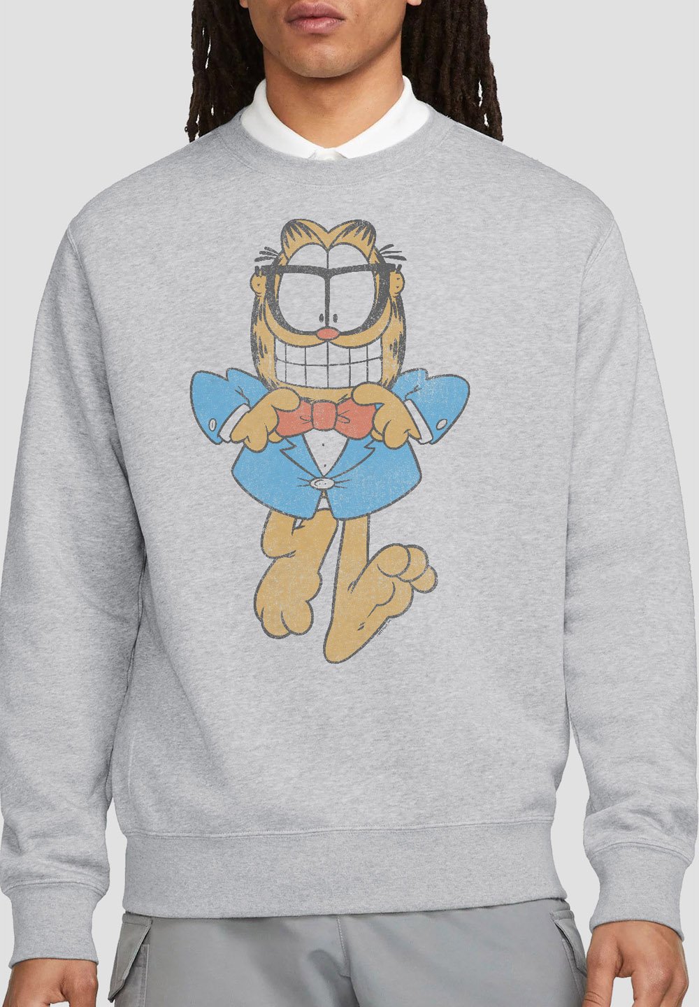 

Толстовка GARFIELD DAPPER CAT Cotton Soul, светло-серый