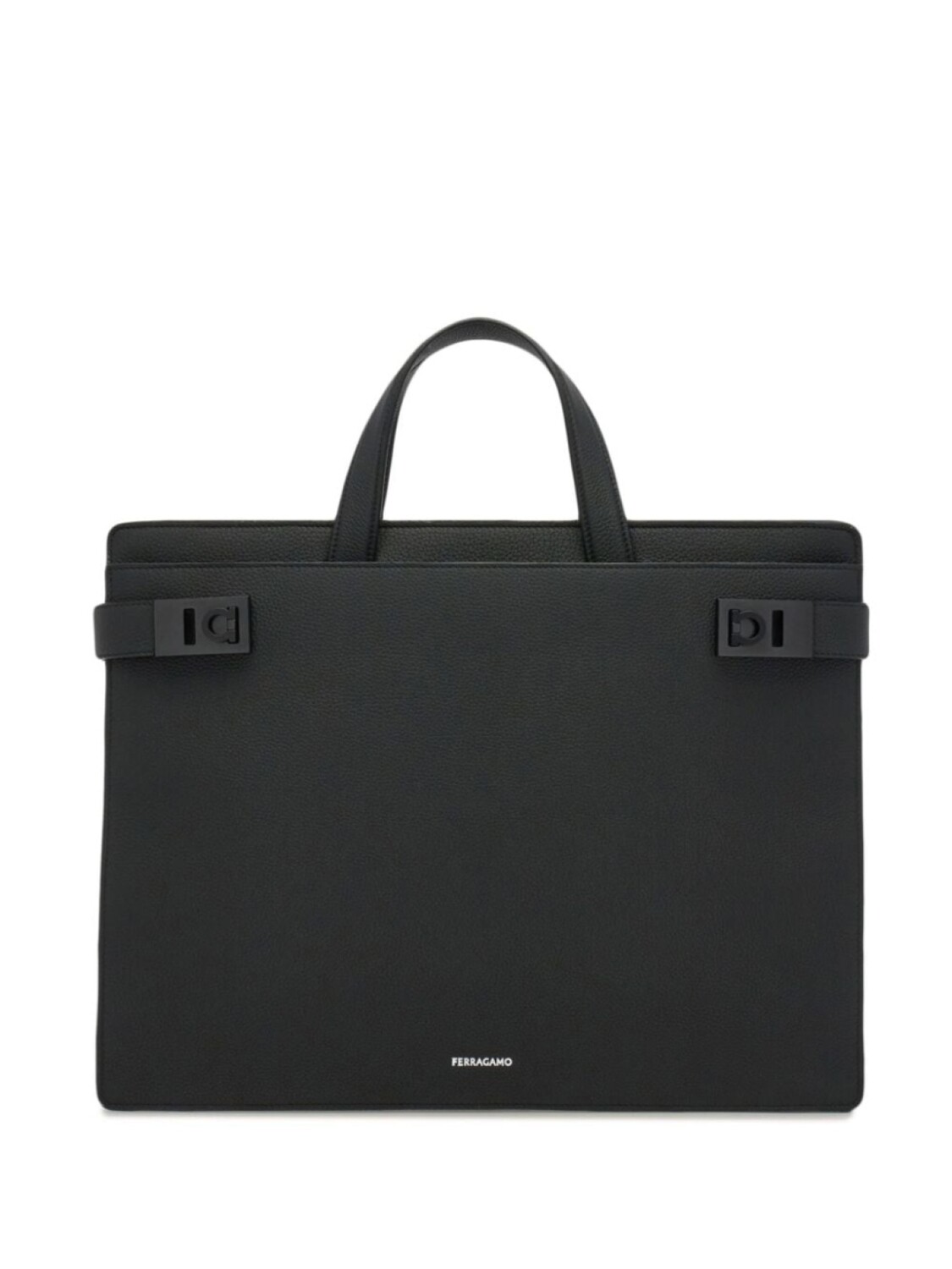

Ferragamo портфель с пряжкой Gancini, черный