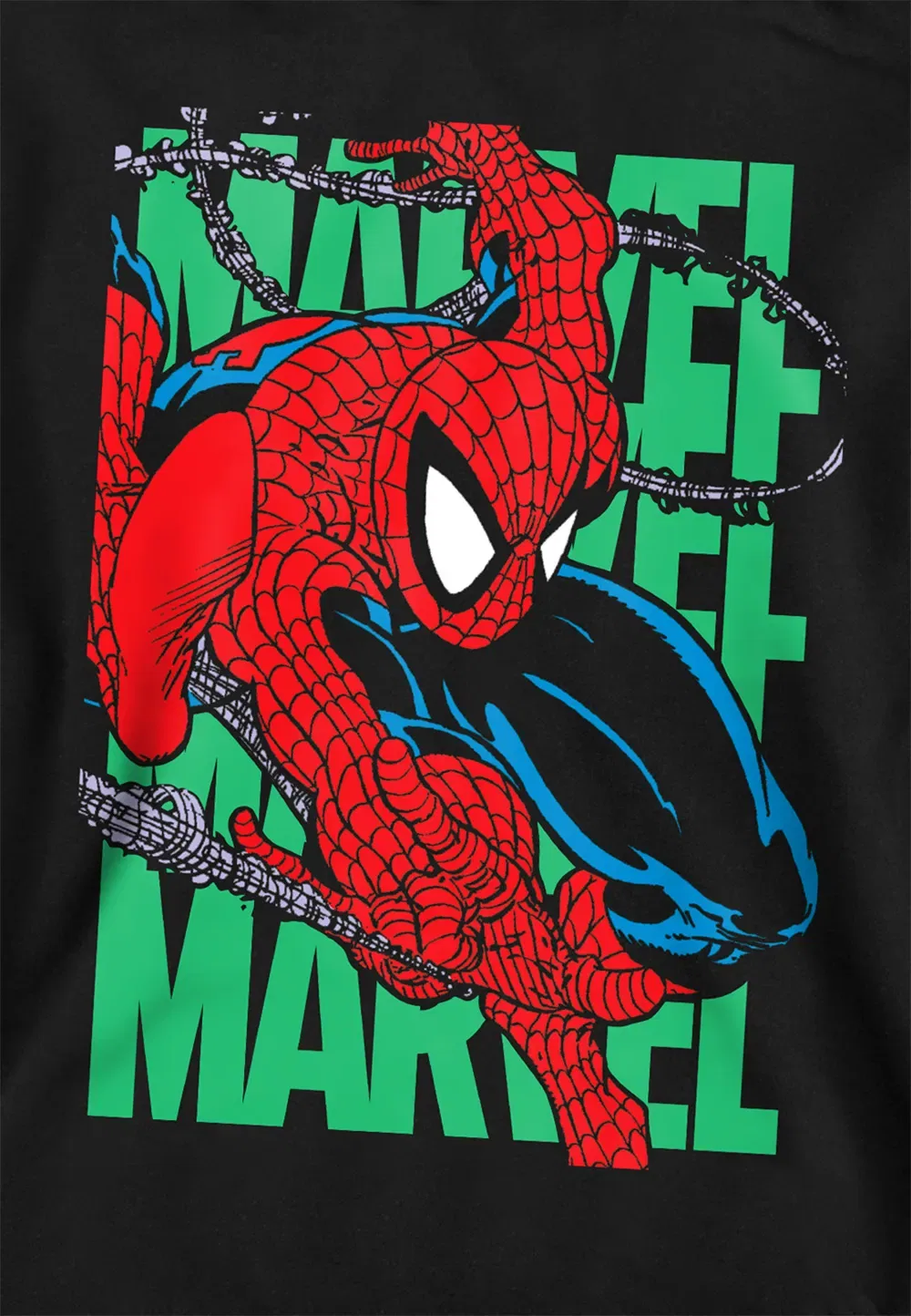 Детская худи Marvel Spiderman, черная, черный — фото 2