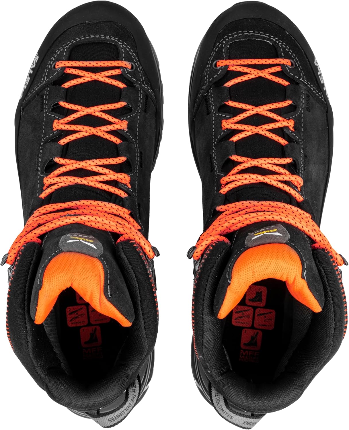 Мужские походные ботинки Salewa Mountain Trainer 2 Mid с водонепроницаемой мембраной Gore-Tex GTX, черный — фото 4